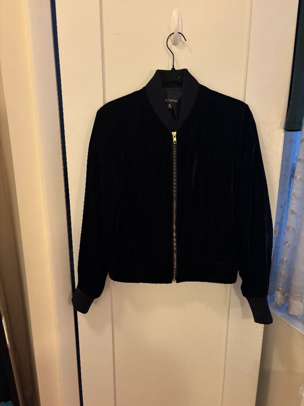 J Crew Velvet Bomber Jacket (lightweight)